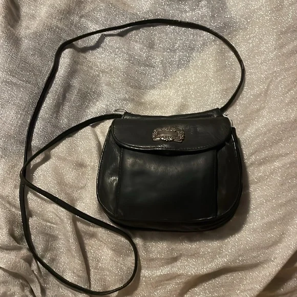 Fossil VINTAGE black leather crossbody - Picture 8 of 16